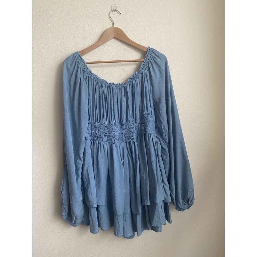 Fashion Nova Count In You Romper Womens XL Blue NEW - Picture 4 of 9